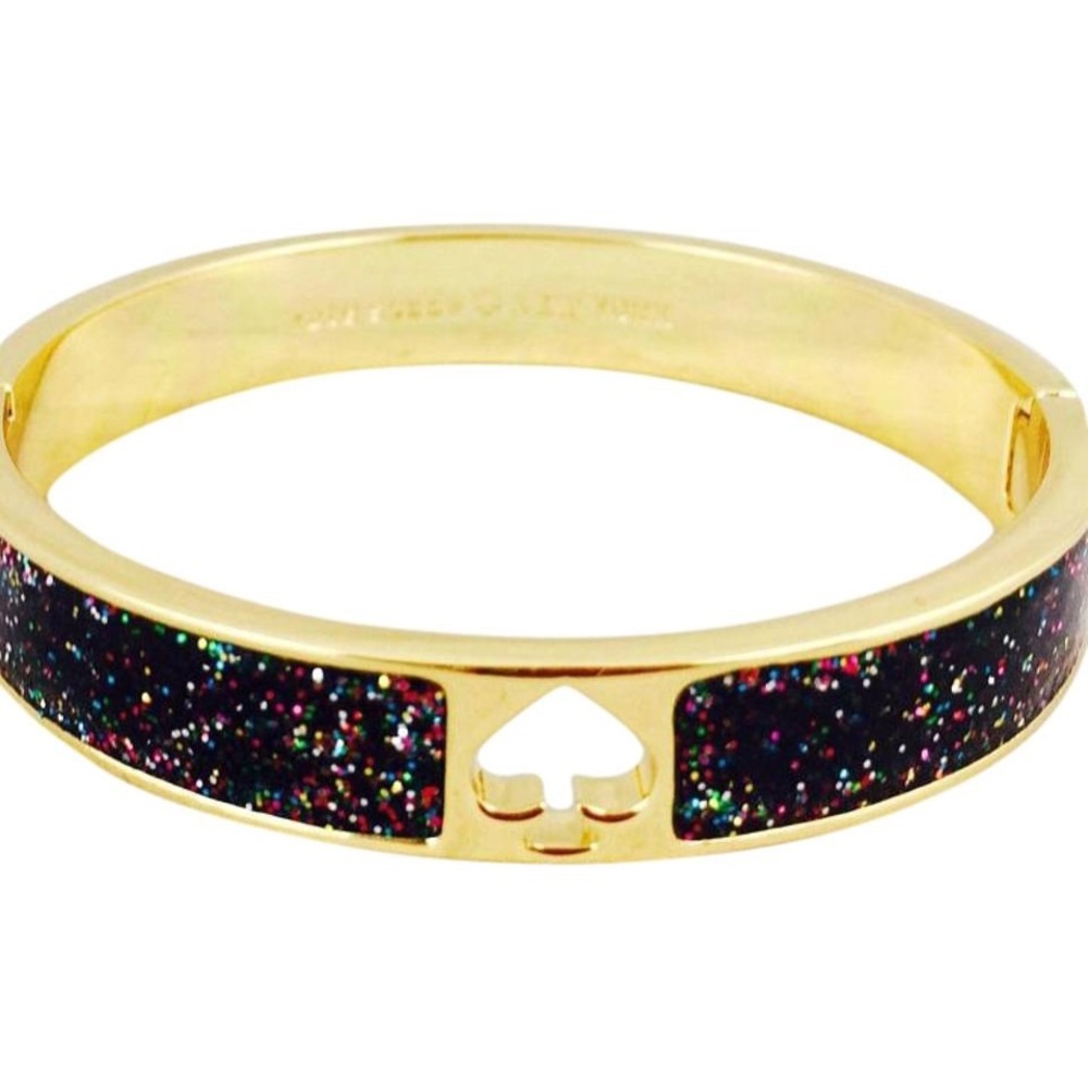 Kate Spade Rainbow Glitter Hinge Bangle